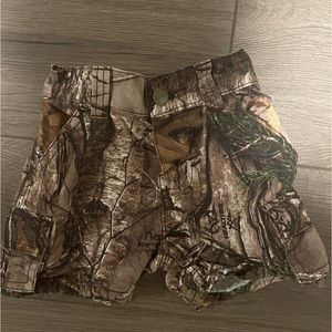 9 month camo Carhartt shorts